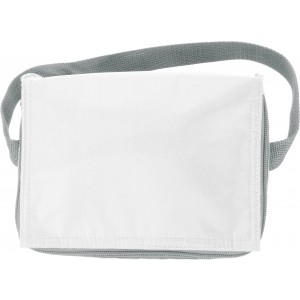 Polyester (420D) cooler bag Cleo, white (Cooler bags)