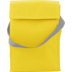 Polyester (420D) cooler/lunch bag Sarah, yellow (Cooler bags)