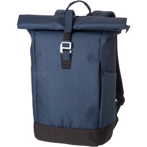 Polyester (600D) rolltop backpack Oberon, Blue (Backpacks)