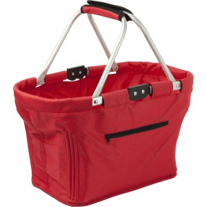 Polyester (600D) shopping bag Nadine, red (Shopping bags)