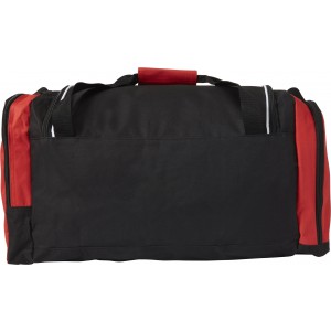 Polyester (600D) sports bag, red (Travel bags)