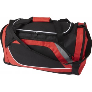 Polyester (600D) sports bag, red (Travel bags)