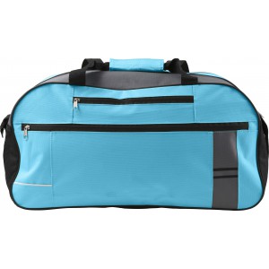 Polyester (600D) sports/travel bag, light blue
