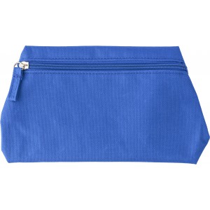 Polyester (600D) toilet bag Bonnie, cobalt blue (Cosmetic bags)