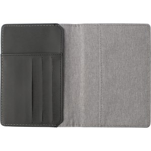 Polyester RFID (anti skimming) wallet, grey (Wallets)