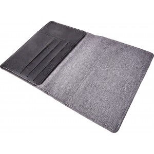 Polyester RFID (anti skimming) wallet, grey (Wallets)