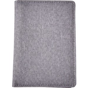 Polyester RFID (anti skimming) wallet, grey (Wallets)