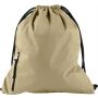 Pongee (190T) drawstring backpack Elise, khaki