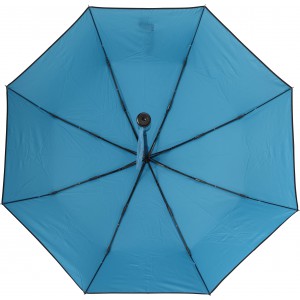 Pongee umbrella Jamelia, light blue (Foldable umbrellas)