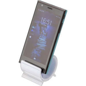 PS mobile phone holder Enrico, white (Office desk equipment)