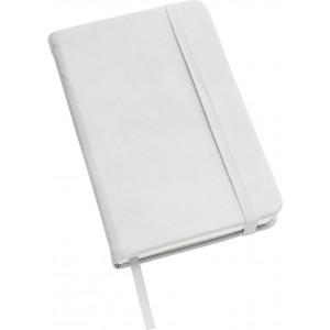 PU notebook Flora, white (Notebooks)