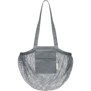 Pune 100 g/m2 GOTS organic mesh cotton tote bag, Grey (Shopping bags)