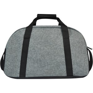 Reclaim GRS recycled two-tone sport duffel bag 21L, Solid black, Heather grey (Travel bags)