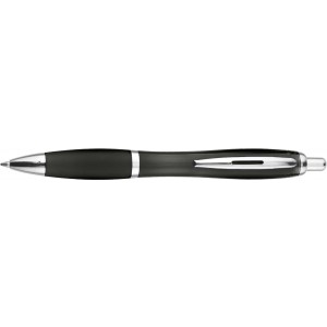 Recycled ABS ballpen Hamza, black (Plastic pen)