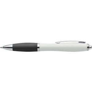 Recycled ABS ballpen Trevor, black (Plastic pen)