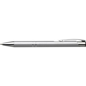 Recycled aluminium ballpen Kamari, silver (Metallic pen)