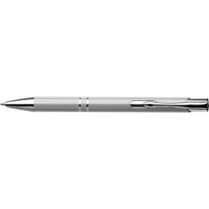 Recycled aluminium ballpen Kamari, silver (Metallic pen)