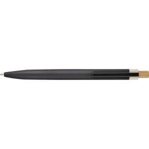 Recycled aluminium lacquered push ballpen Maren, grey