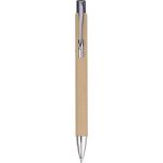 Recycled carton ballpen Debra, brown (1171447-11)