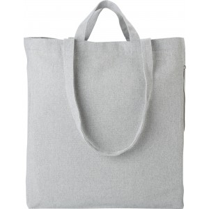 Recycled cotton shopping bag Bennett, grey (cotton bag)