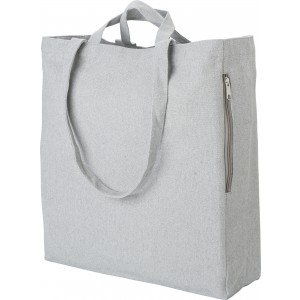 Recycled cotton shopping bag Bennett, grey (cotton bag)