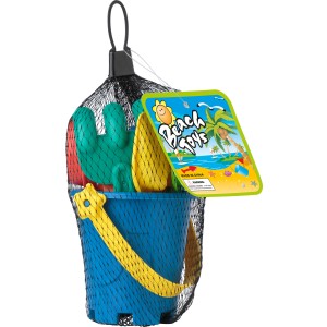 Recycled PP beach bucket Mateo, Multicolor (Games)