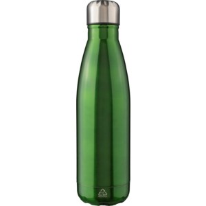 Recycled stainless steel single-walled flask 650 ml Cliff, g (Water bottles)