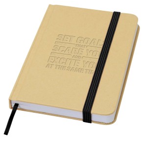 Reed A6 recycled hard cover notebook with plain pages, Solid (Notebooks)