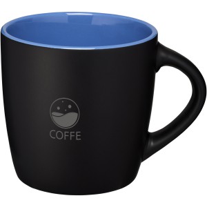 Riviera 340 ml ceramic mug, solid black,Blue (Mugs)