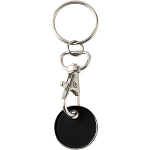 Rory keyring with trolley coin, Solid black (Keychains)