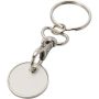 Rory keyring with trolley coin, White