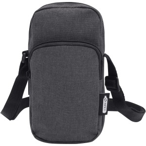 Ross GRS recycled phone pouch, Heather Charcoal (Office desk equipment)