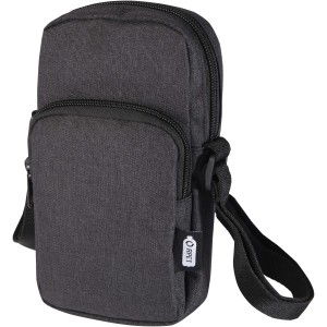 Ross GRS recycled phone pouch, Heather Charcoal (Office desk equipment)