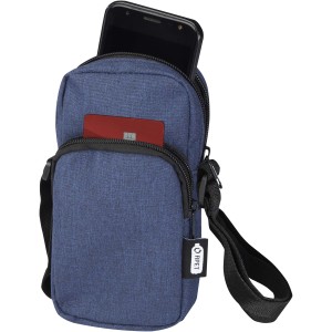 Ross GRS recycled phone pouch, Heather navy (Office desk equipment)