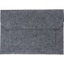 RPET felt document bag Riley, grey