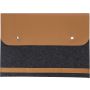 RPET felt laptop pouch Jonathan, grey