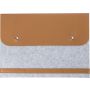 RPET felt laptop pouch Jonathan, light grey