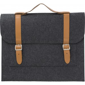 RPET felt document bag Amelia, grey