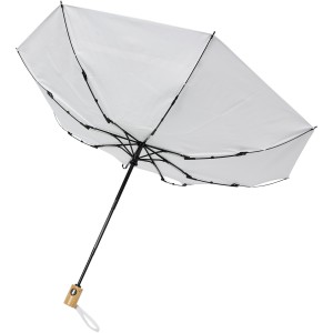 RPET folding umbrella , White (Foldable umbrellas)