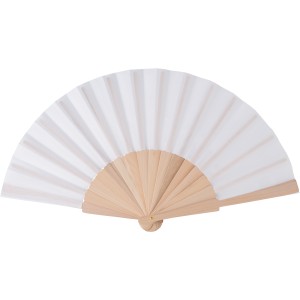 rPET hand held fan Rosanne, White (Fan)