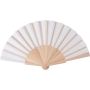 rPET hand held fan Rosanne, White