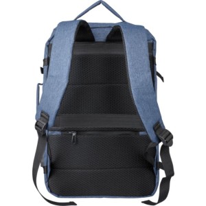 rPET polyester (300D) backpack Malcolm, blue (Backpacks)