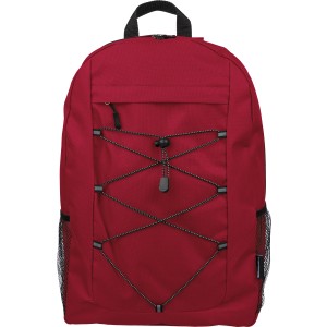 rPET polyester( 600D) adventure backpack Jari, red