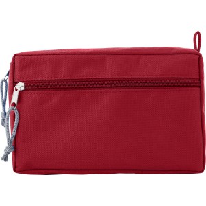 RPET toiletry bag Natasha, red (Cosmetic bags)