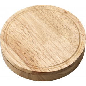 Wooden cheese plate set Bellamy, brown