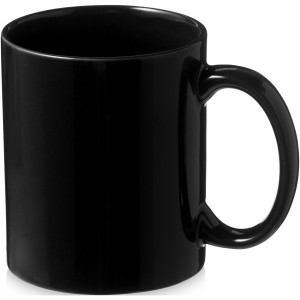 Santos 330 ml ceramic mug, solid black (Mugs)