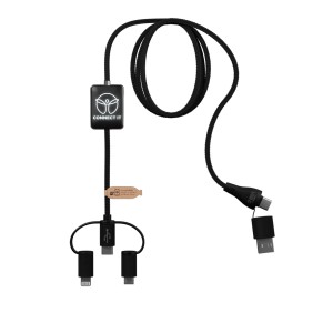 SCX.design C48 CarPlay 5-in-1 charging cable, Solid black (Eletronics cables, adapters)