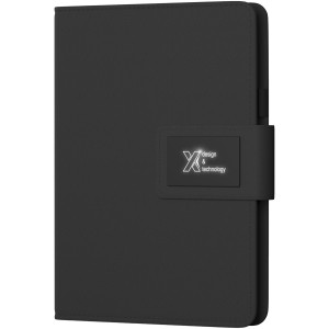 SCX.design O16 A5 light-up notebook powerbank, Solid black (Powerbanks)