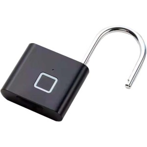 SCX.design T11 smart fingerprint padlock, Solid black (Photo accessories)