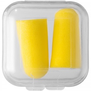 Serenity earplugs with travel case, Yellow (Travel items)